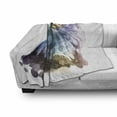 thumbnail image 3 of Bird Soft Flannel Fleece Throw Blanket, Watercolor Bald Eagle Patriotic American Hand Drawn Animal with Brush Marks Effect, Cozy Plush for Indoor and Outdoor Use, 60" x 80", Multicolor, by Ambesonne, 3 of 6