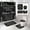 Black, variant on 4Pcs Bathroom Rules Shower Curtain Sets, Black Bathroom Decor Set, Bathroom Wooden Signs Shower Curtain with 12 Hooks,Bath Mat, Toilet Lid Rug and Non-Slip U Shape Mat Accessories