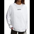 thumbnail image 1 of Camisetas de Larga Extragrandes para Mujer 2025, Camisetas Básicas de Cuello Redondo, Tops de Otoño, Ropa Informal de Entrenamiento Y2K XL, 1 of 8