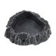 thumbnail image 1 of Plato de comida para reptiles Unique Bargains de resina, plato de comida para lagartos, tazón de agua para tortugas 3.54"x3.54"x0.98" Negro, Gris, 1 of 6