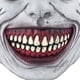 thumbnail image 5 of Máscara de Halloween de miedo Demonios sonrientes Máscara de terror Máscara blanca espeluznante más aterradora con ojo para el mal Cosplay, 5 of 5