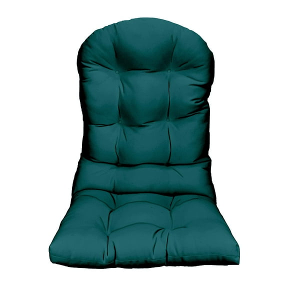 RSH DECOR: Tufted Adirondack Chair Cushion Set of 2 | 42.5” x 21” | All-Weather Spun Fabric | Water and Fade-Resistant | Outdoor Cushions for Patio Furniture | Peacock