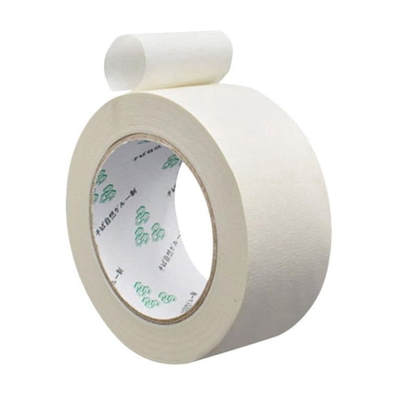 White Painters Tape, 2 Inch Wide Masking Tape, Hand Tearable Painters for Spray Painting, Residue Free Removable Paper for Auto Body Home Decor, Color Separation White