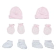 thumbnail image 1 of Bambini Ensemble Layette 6 Pcs pour Filles : Casquette, Bottillons et Mitaines, 1 of 2
