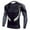 Dark Gray, variant on Men's Elastic Fitness Long Sleeve Fast Drying Tops Long Pants Sports Tight Suit