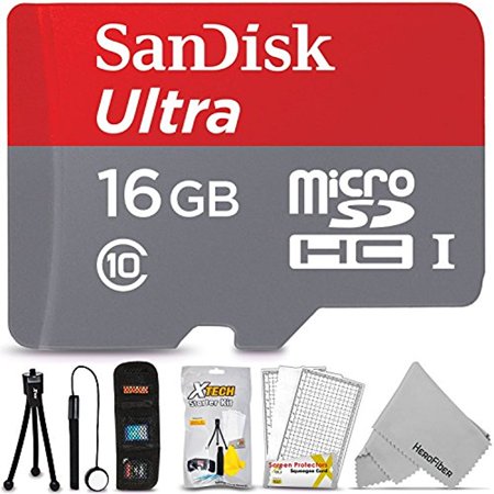 SanDisk 16GB Micro SD Memory Card for GoPro HERO6 / Hero 6 Black, Hero 5 Black / Session, Hero4 Black / Silver, Hero 3, Hero 2 and All Gopro Hero (Best Memory Card For Gopro Hero 3)