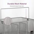 thumbnail image 4 of Utensil Holder By Mindspace, Kitchen Condiment Organizer and Flatware Utensil Caddy | The Mesh Collection, Silver, 4 of 5