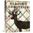 thumbnail image 1 of Global Gallery's 'Simple Living Holiday Deer' By Michael Mullan Stretched Canvas Wall Art, 1 of 4