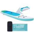 thumbnail image 6 of Preenex Inflatable Paddle Board for Adults 10'6" Hybrid SUP Board Set w Air Pump, Green, 6 of 10