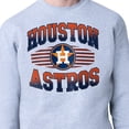 thumbnail image 3 of Men's Starter Heather Gray Houston Astros Team Grit Graphic Fleece Pullover Sweatshirt, 3 of 3