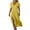 Yellow, variant on ameIAEA Womens Summer Cotton Linen Long Dress Short Sleeve V Neck Slit Beach Maxi Dresses