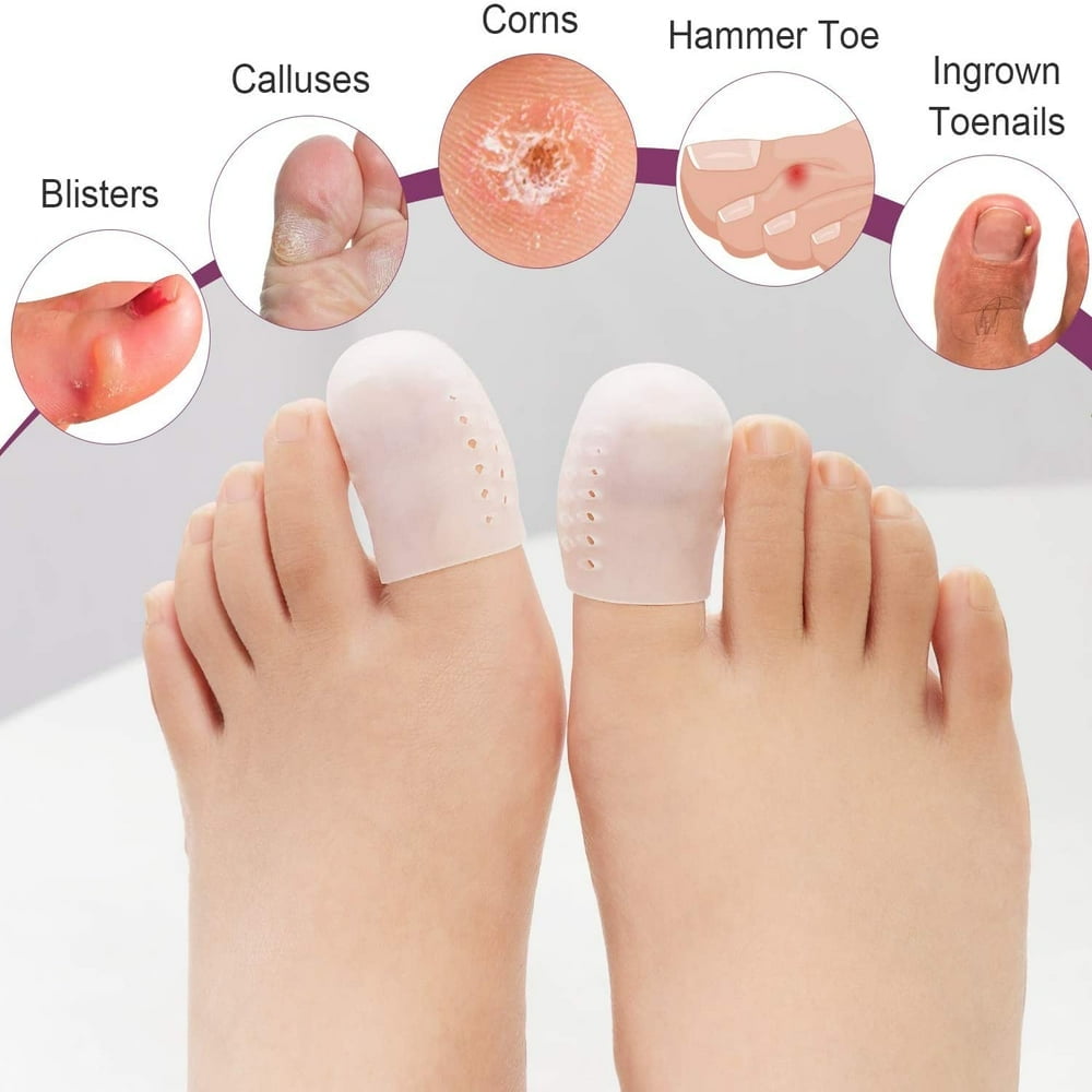 Promifun Lot De 10 Protections D'orteils En Gel Pour Homme Et