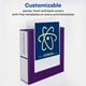 thumbnail image 3 of Carpeta Avery resistente de 5" con anillas EZD, morado, paquete de 2, 3 of 8