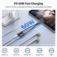 thumbnail image 4 of Adaptador de audio USB C a 3,5 mm y cargador UGREEN Magnetic, 4 of 7