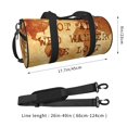 thumbnail image 2 of Fotbe Not All Those Who Wander Are Lost2 Bolsa Deportiva de Lona Plegable con Estampado, Bolsa de Gimnasio con Bolsillo Seco/Húmedo, Bolsa de Viaje Ultraligera de Gran Capacidad, 2 of 6