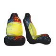 thumbnail image 3 of Yiaed Tennis Ball In Fire And Water Print Car Seat Covers,Universal Auto Seats Protector Fits for Car,SUV Sedan,Truck,Automotive Seat Covers & Accessories-2 PCS, 3 of 9