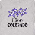 thumbnail image 4 of Inktastic I Love Colorado Columbine Flowers Boys or Girls Long Sleeve Toddler T-Shirt, 4 of 5
