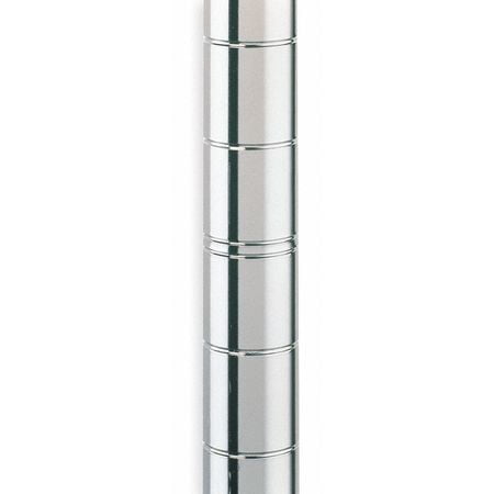 Metro Chrome Shelving Unit - METRO 63UP Shelf Post,63 in. H,Steel,PK4