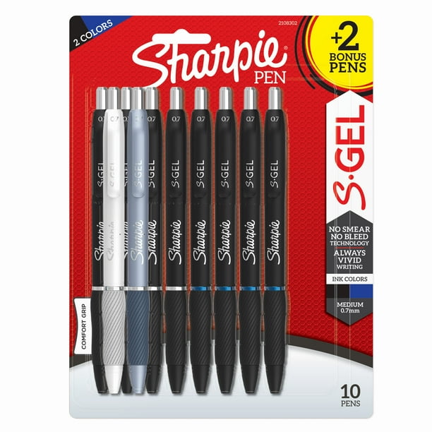 Sharpie SGel, Gel Pens, Medium Point (0.7mm), Assorted Colors and