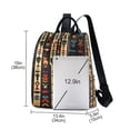 thumbnail image 3 of FORMRS Women's Travel Backpack Purse Anti-Theft Hidden Pockets Casual Shoulder Bag, Beige Geometric, 3 of 7