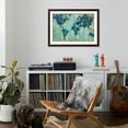 thumbnail image 4 of Art.com Map of the World Art Print by Silvia Vassileva, Brown Frame Wall Art, 44" x 32", 4 of 5