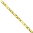 thumbnail image 3 of 14K Yellow Gold 9.45mm Polished Fancy Link Chain 22 Inch, 3 of 6