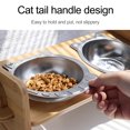 thumbnail image 4 of Pet Bowls Stainless Steel Basin Elevated Dog Feeding Rack,360ML, 4 of 5