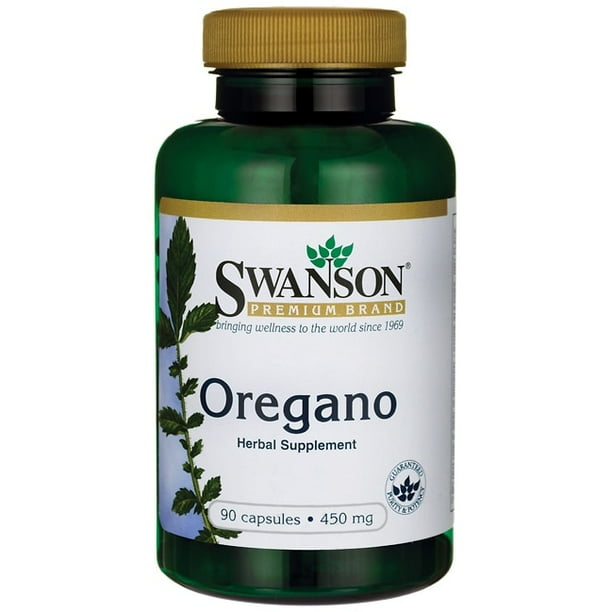 Swanson Oregano 450 mg 90 Capsules.