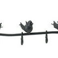 thumbnail image 4 of 38 Inch Wall Hooks Perched Birds 8 Coat Hooks Black Iron Vintage Style, 4 of 4