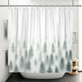 thumbnail image 5 of Lfeey Pine Forest Shower Curtain, Natural Landscape Bathroom Waterproof Shower Curtain with 14 Hooks, 72x84 inch, 5 of 5