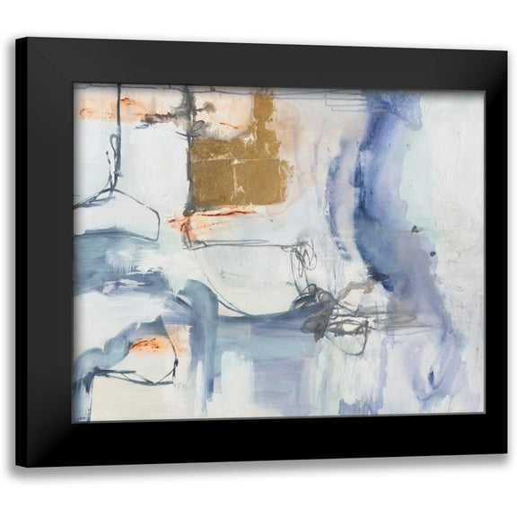 Aubrey 14x12 Black Modern Framed Museum Art Print Titled - Lively Motion