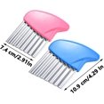 thumbnail image 2 of 4 Pieces Vegetable Crinkle Knife, Stainless Steel Potato Cutter, Potato Wavy Knife, 2 of 5