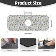 thumbnail image 2 of Sikiie Cute Rabbit Hold Carrot Splash Guard for Sink Faucet-1 PC Super Absorbent Fast Drying Mat Sink Gadgets-Splash Guard for Kitchen, Sink Mat, 2 of 7