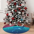 thumbnail image 5 of Sikiie Lighthouse and Whale 30-48 inches {designName} Print Christmas Tree Skirt Snowman Xmas Tree Skirt with Edge Christmas Decorations for Holiday Party30", 5 of 7