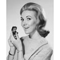 thumbnail image 2 of Close-up of a mid adult woman holding a jewelry box and smiling Poster Print (18 x 24), 2 of 4