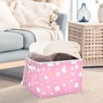 thumbnail image 5 of Rabbits and Flowers Foldable Storage Bin with Lid and Handle Collapsible Storage Box 16.5 x 12.6 x 11.8 inches, 5 of 7