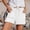 White, variant on HUAXUN Women's Shorts Elastic Waist Drawstring Comfy Shorts Baggy Cargo Shorts Soft Running Beach Clothes(White,XXXL)