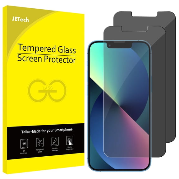 JETech Privacy Screen Protector for iPhone 17e (2026) / iPhone 16e / iPhone 13 / 13 Pro, 2-Pack