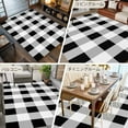 thumbnail image 6 of Black White Buffalo Check 5x8 Area Rugs, Farmhouse Plaid Modern Geometric Non-Skid Rubber Backing Large Rectangle Rugs - Living Room Bedroom Home Office, Indoor Floor Mat Carpets Washable Rug, 6 of 9