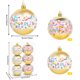 thumbnail image 3 of Adornos Navideños Colgantes de Bolas de Plástico con Polvo Pintado | Juego de Bolas de Plástico Multicolor | 29,5 X 19,3 X 9,9 Cm | 244 G, 3 of 7