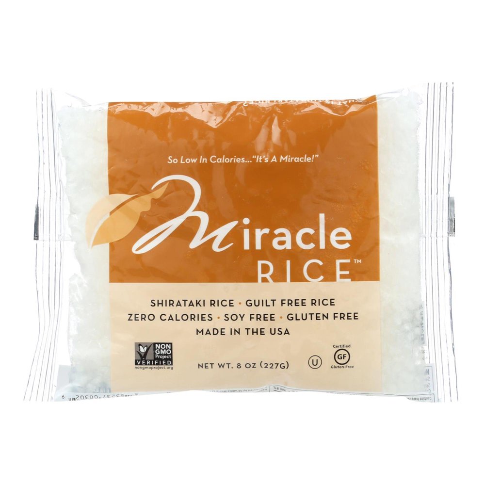 Miracle Noodle Shirataki Rice, 8oz bag