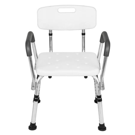 Shower Chair for Elderly, Essential Medical Supply Height Adjustable Shower Chair with Arms &