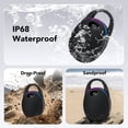 thumbnail image 4 of Portable Mini Bluetooth Speaker with HD Sound, LED Power Display, Big Pro Sound with Punchy Bass,Integrated Carabiner, 30H Playtime, Colorful RGB Lights, TWS pairing,Outdoor/Party/Travel, Gift Ideas, 4 of 9