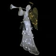 thumbnail image 2 of Northlight 48" White and Gold LED Lighted Glittering Trumpeting Angel Christmas Yard Art Decoration, 2 of 2