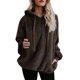 thumbnail image 2 of Puntoco Mujeres Sudadera con Capucha Abrigo Invierno Cálido Lana Cremallera Bolsillos Algodón Abrigo Outwear Puntoco Puntoco-7888, 2 of 9