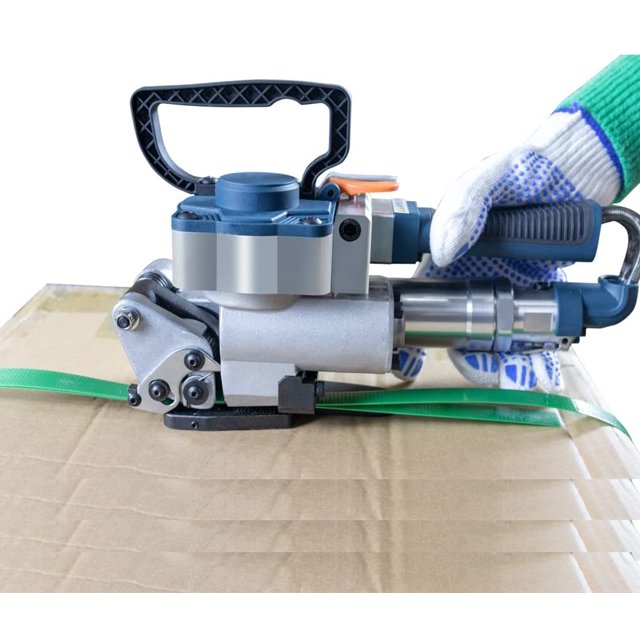 B19 Pneumatic Strapping Tool Packaging Strapping Machine No Sub-Banding Handheld Strapping Machine for PP &PET Belt Width 1/2" 3/4"