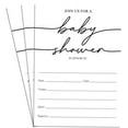 thumbnail image 2 of White Join US For A Baby Shower Party Fill In Invites Card 25 Invitations & Envelopes Double Sided 5x7", 2 of 3