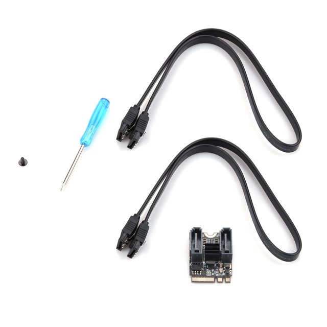 CSYANXING Adaptateur M.2 NGFF vers SATA3 Prend en Charge Windows/Linux, 2x Câbles SATA, pour une Installation Facile