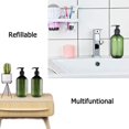 thumbnail image 5 of Dispensador de líquido de 2 piezas con bomba, botellas de champú vacías, 500 ml, para jabones, lociones, aceites de masaje, humectantes, detergentes, recargables, plástico (marrón) Kuyhfg Bienvenido a Kuyhfg, 5 of 5