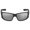 (04) Black/Polarized Gray Silver Mirror 580G, variant on Costa Del Mar Men's Tuna Alley Pro Rectangular Sunglasses